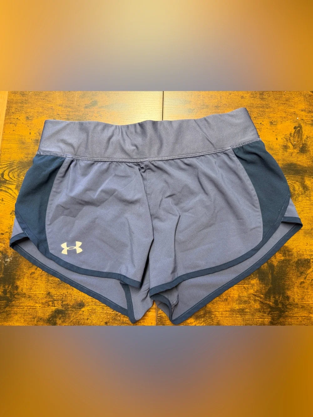 Under Armour Women's Gray and Black Running Shorts